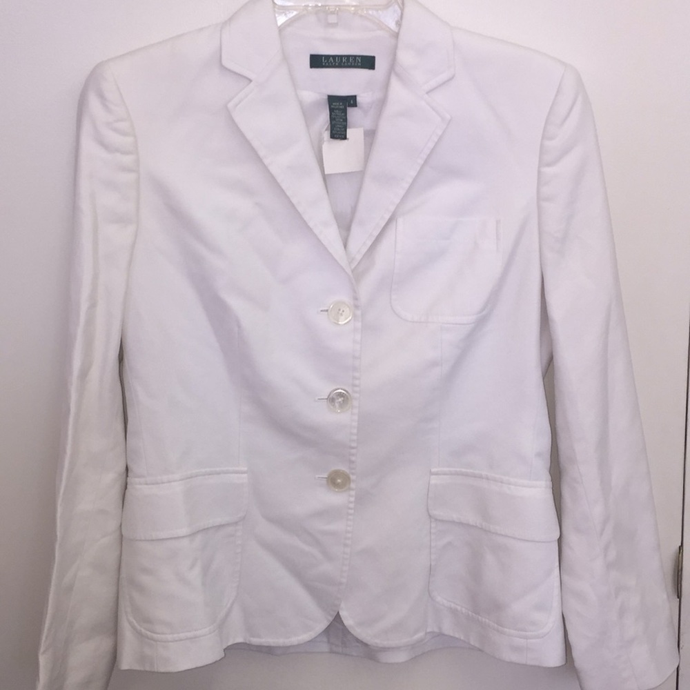 Ralph Lauren size 4 white blazer